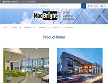 Tablet Screenshot of macbright.com